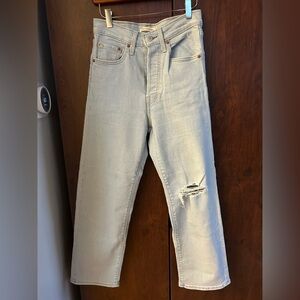 Levi Ribcage Straight Ankle Jeans